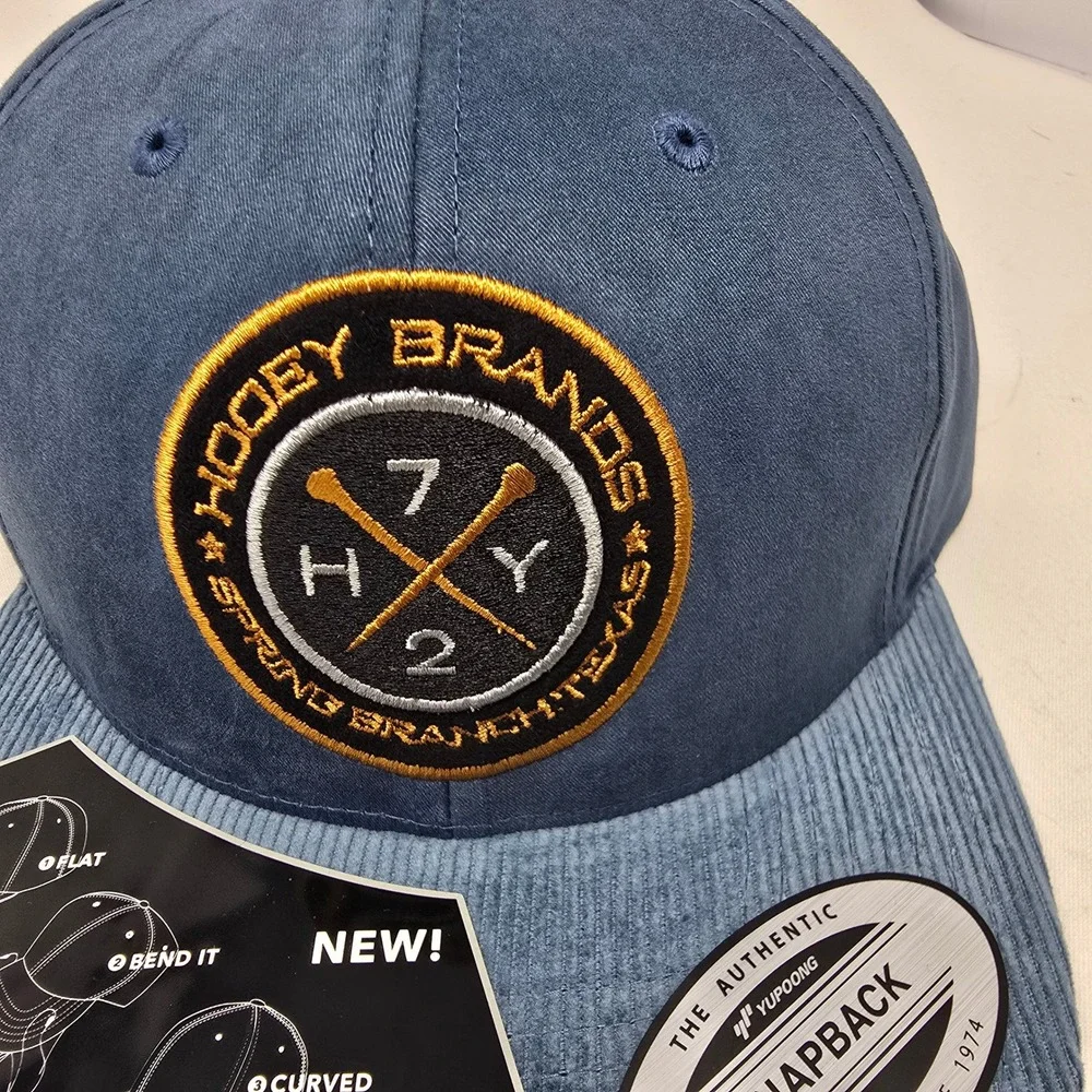 Hooley Western Brands Swage Blue Hybrid‎ Bill Snapback Cap corduroy NEW